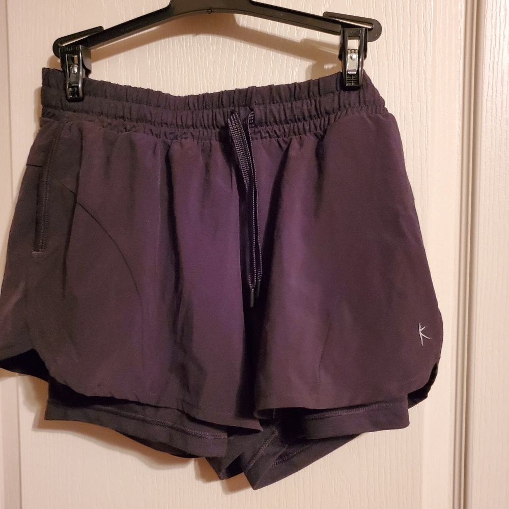Black athletic shorts